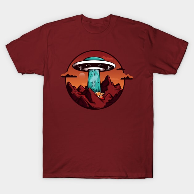 Cows Abduction Revenge T-Shirt by Astroman_Joe